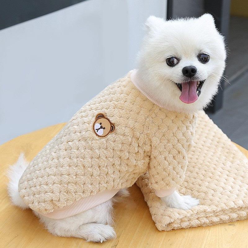 Bear Fleece Sweater for Small, Medium, and Large Dogs