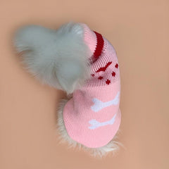 Turtleneck Knit Pet Dog Sweater Coat Apparel For Autumn And Winter