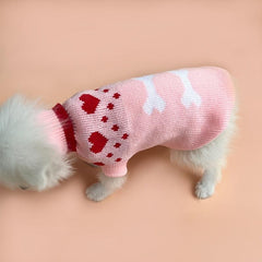 Turtleneck Knit Pet Dog Sweater Coat Apparel For Autumn And Winter