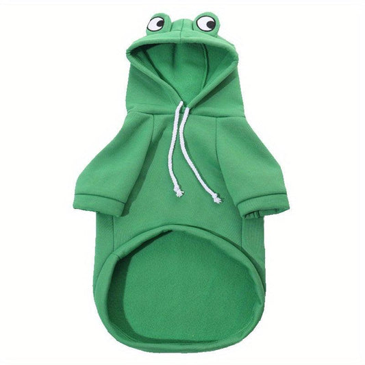 Frog Pet Casual Hoodie for Dog Warm Clothes