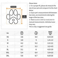 4pcs Dog Paw Protector Warm Anti-skid Rain Snow Boots