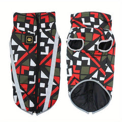 Warm Dog Jacket for Medium to Large Dogs - Windproof and Rainproof Pet Coat