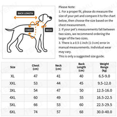 Warm Dog Jacket for Medium to Large Dogs - Windproof and Rainproof Pet Coat