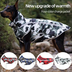 Warm Dog Jacket for Medium to Large Dogs - Windproof and Rainproof Pet Coat