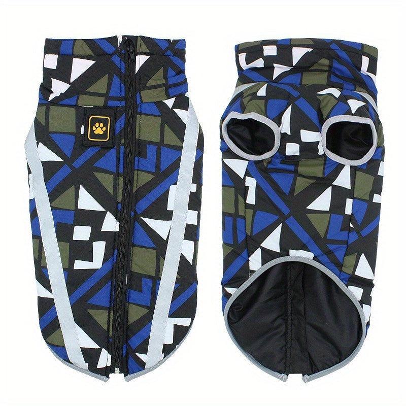 Warm Dog Jacket for Medium to Large Dogs - Windproof and Rainproof Pet Coat