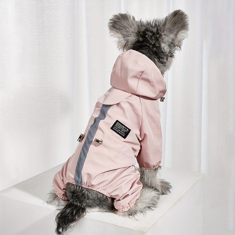 Reflective Pet Raincoat Waterproof and Breathable Dog Jacket