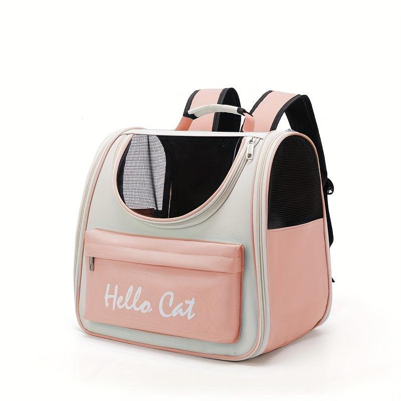 Portable Cat Bag Large Capacity Shoulder Pet Backpack Breathable Tote