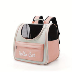 Portable Cat Bag Large Capacity Shoulder Pet Backpack Breathable Tote