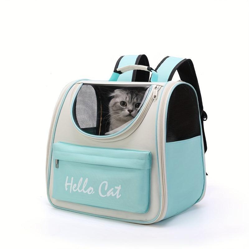 Portable Cat Bag Large Capacity Shoulder Pet Backpack Breathable Tote