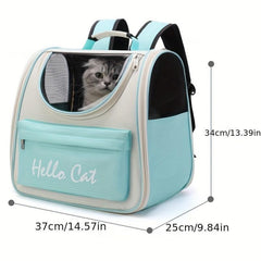 Portable Cat Bag Large Capacity Shoulder Pet Backpack Breathable Tote