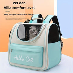 Portable Cat Bag Large Capacity Shoulder Pet Backpack Breathable Tote