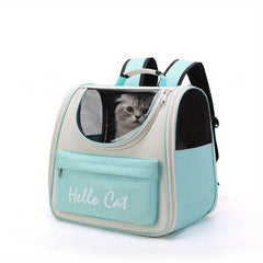 Portable Cat Bag Large Capacity Shoulder Pet Backpack Breathable Tote