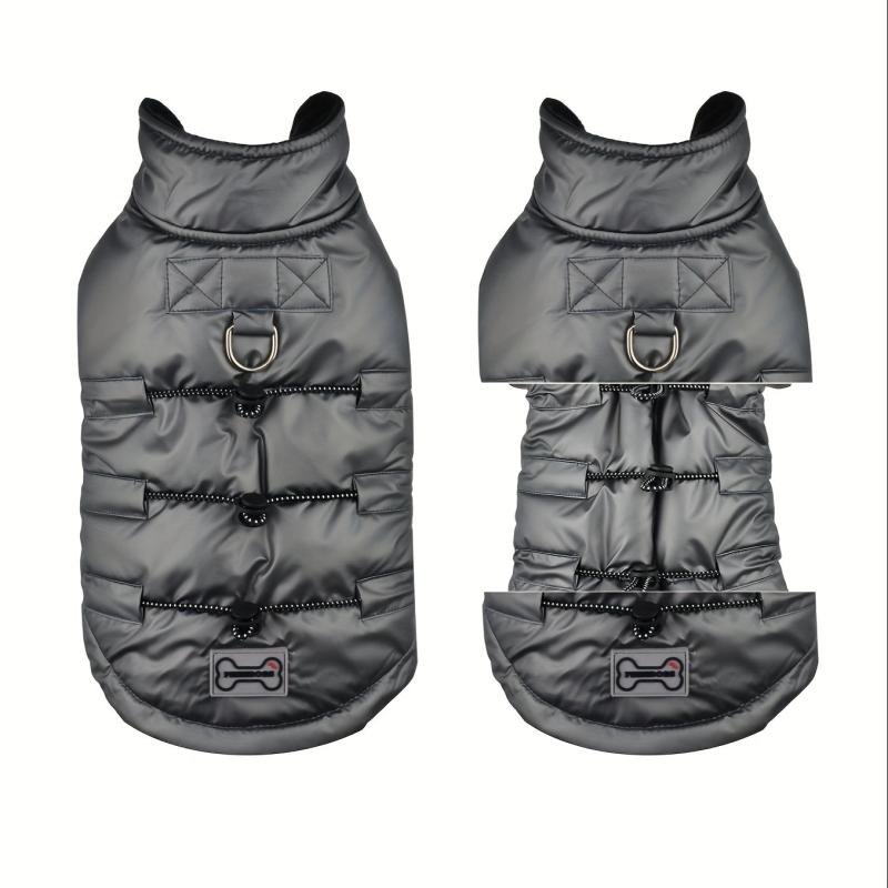 Waterproof Dog Winter Coat Adjustable Warm Jacket