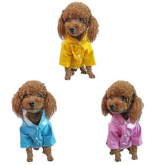 Pet Dog Raincoat Waterproof Cat Rainwear With Reflective Stripe