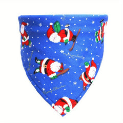 Christmas Dog Scarf Triangle Bib for Pets