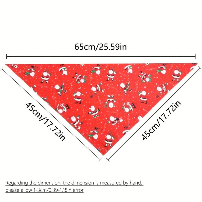 Christmas Dog Scarf Triangle Bib for Pets