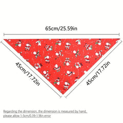 Christmas Dog Scarf Triangle Bib for Pets
