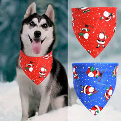 Christmas Dog Scarf Triangle Bib for Pets