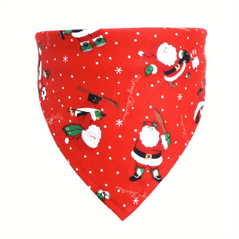 Christmas Dog Scarf Triangle Bib for Pets