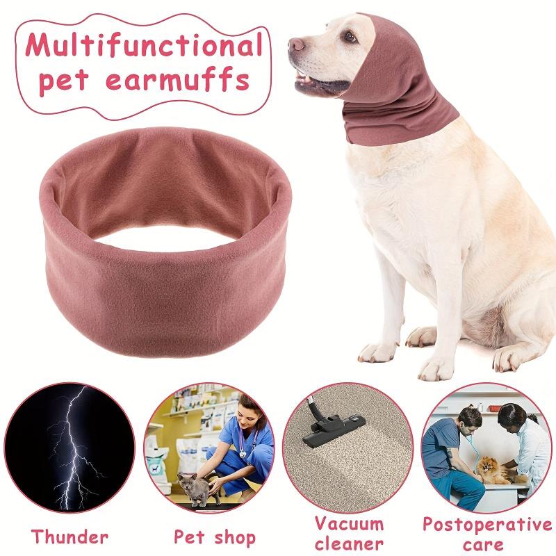 Calming Dog Ears Cover Pet Ear Flap Head Wrap For Noise Protection