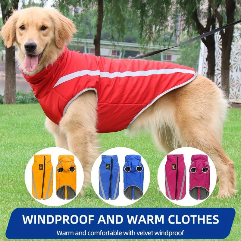 Reflective Big Dog Outdoor Charge Coat Warm Pet Clothing Specifically Jacket