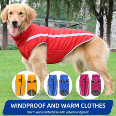 Reflective Big Dog Outdoor Charge Coat Warm Pet Clothing Specifically Jacket