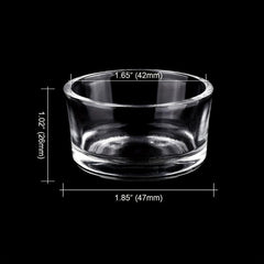 6pcs Glass Reptile Feeder Food Bowls Water Dish Cups for Small Pet Lizard Turtle
