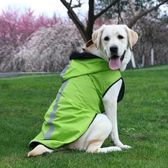 Reflective Hooded Waterproof Dog Raincoat