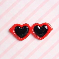 Heart Sunglasses Dog Hair Clips for Summer Grooming