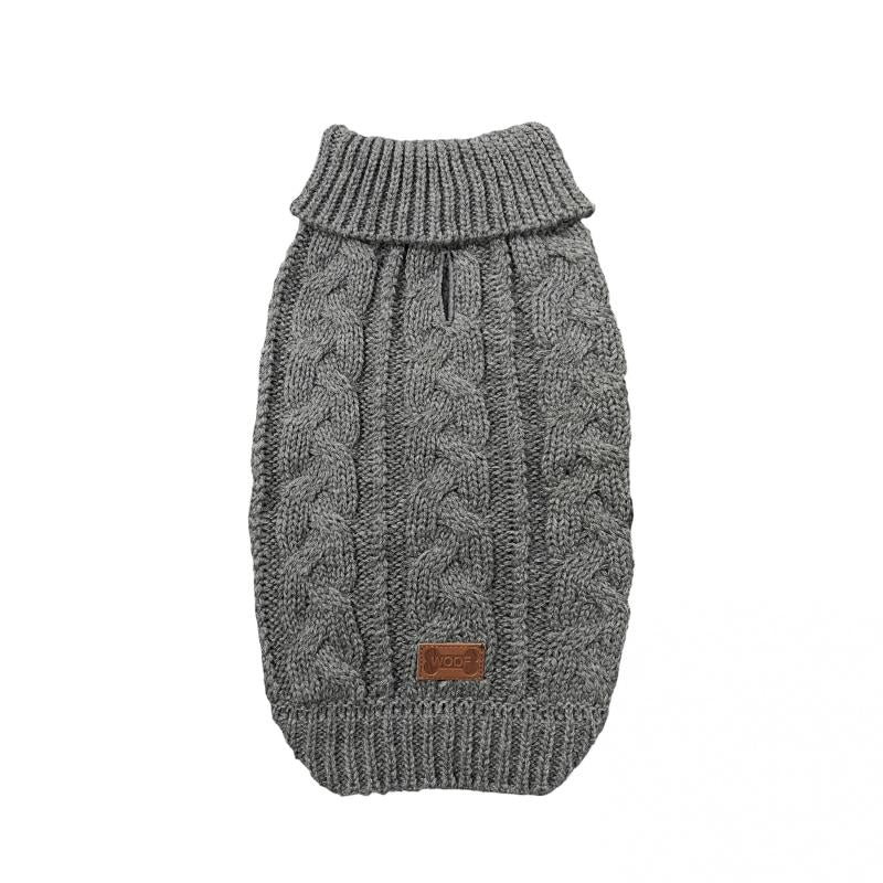Plain Pet Knitted Sweater For Autumn And Winter Dog Warm Sweater