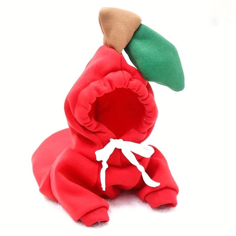 Fruit Dog Hoodie Winter Warm Fleece Pet Clothes For Dogs