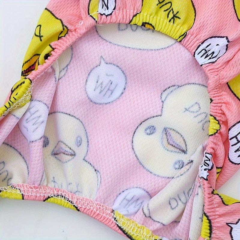 Duck Print Pet Pajama For Cats And Dogs Cozy Pet Clothes