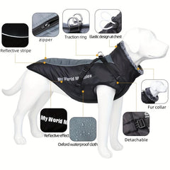 Reflective Waterproof Dog Coat for Winter Outdoor Travel