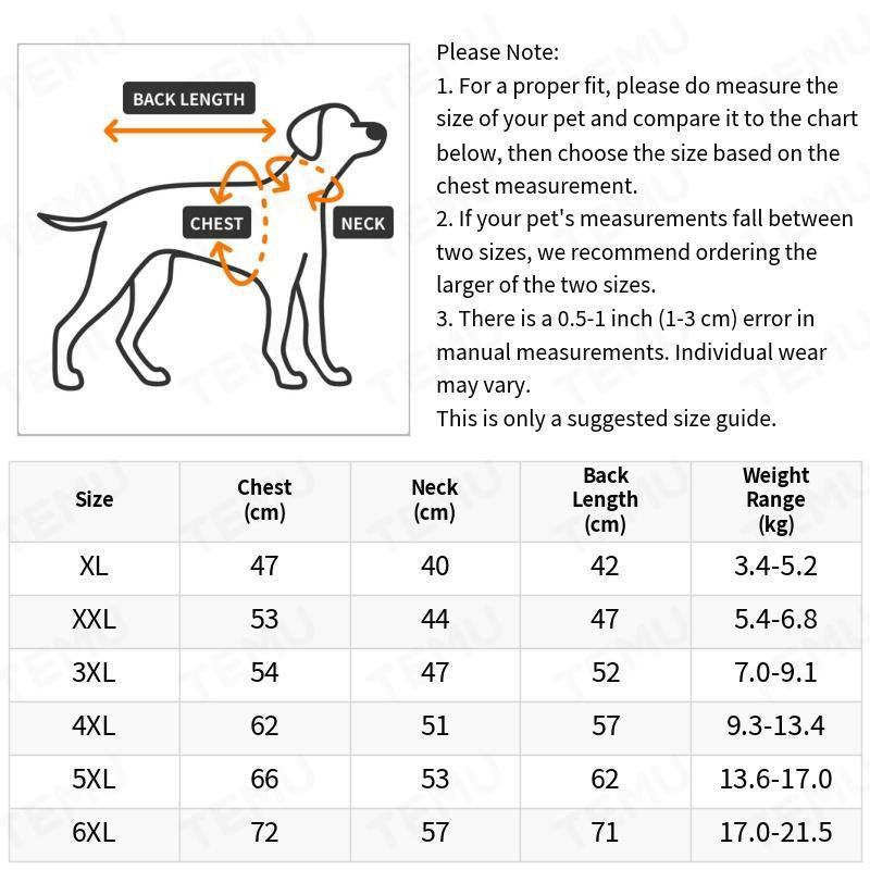 Reflective Waterproof Dog Coat for Winter Outdoor Travel