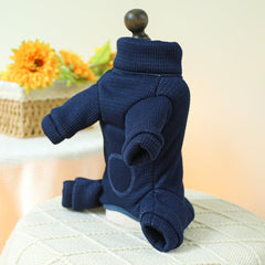 Warm Pet Jumpsuit for Small and Medium Dogs, Autumn and Winter Clothing