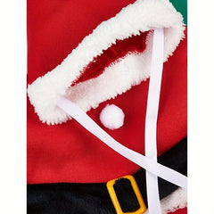 Pet Santa Costume Winter Dog Clothing Transform Apparel