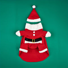 Pet Santa Costume Winter Dog Clothing Transform Apparel