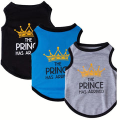 The Prince Has Arrived Pet Breathable Vest for Dog and Cat