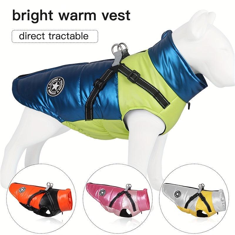 Waterproof Warm Dog Winter Coat Reflective Pet Jacket for Cold Weather