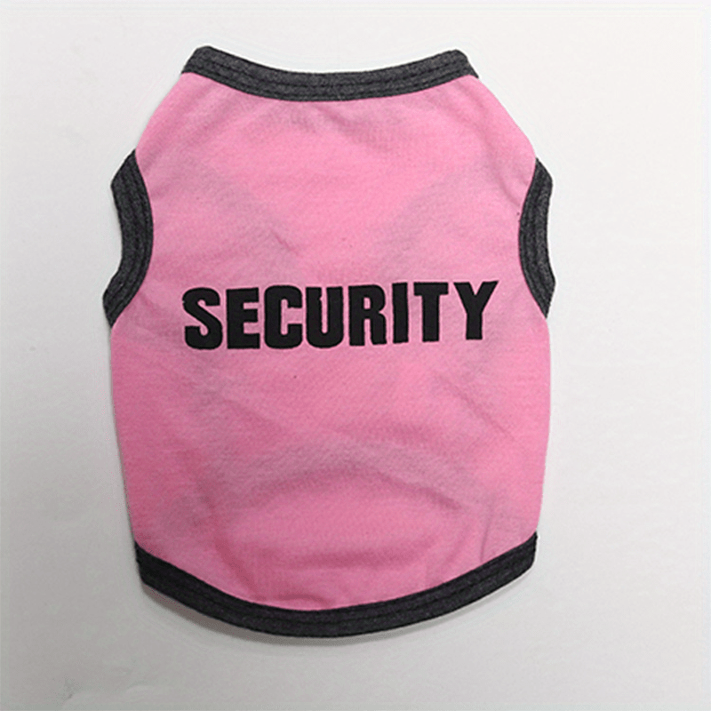 Pet Security Graphic Vest for Dog and Cat, Breathable Summer Party Clothes