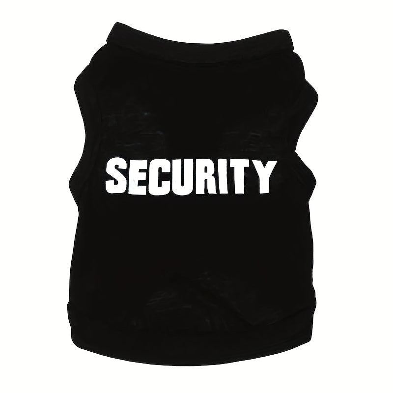 Pet Security Graphic Vest for Dog and Cat, Breathable Summer Party Clothes