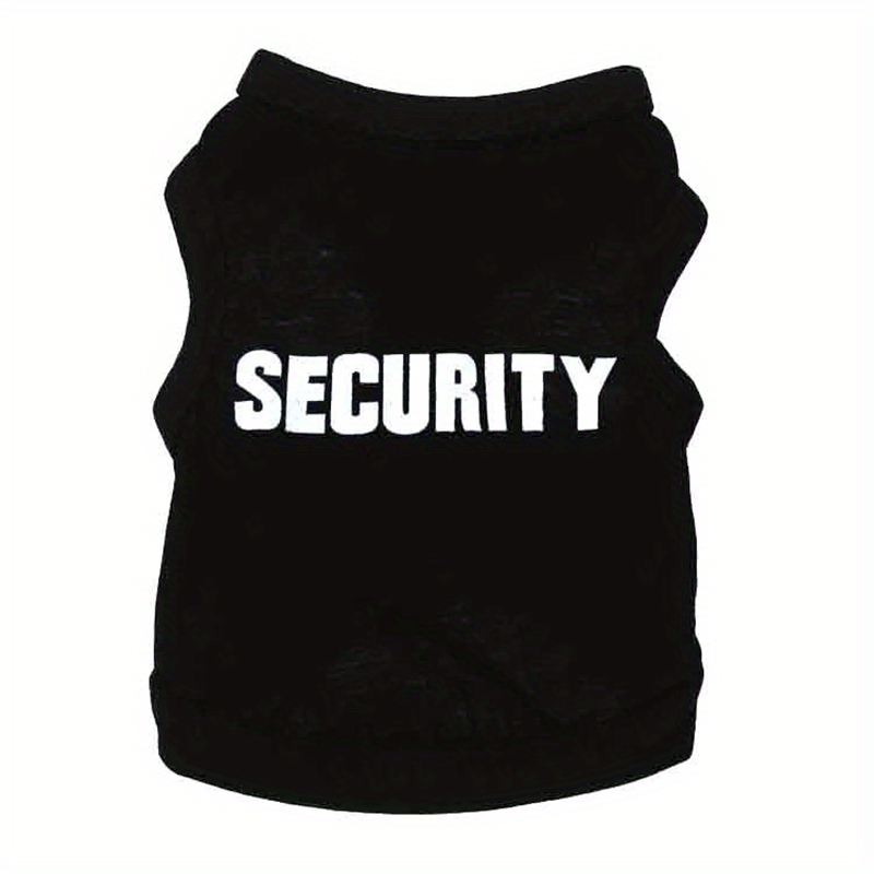 Pet Security Graphic Vest for Dog and Cat, Breathable Summer Party Clothes