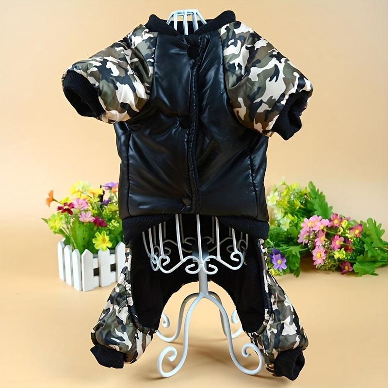 Working Dog Pet Cotton Jacket For Autumn And Winter Dog Warm Clothes