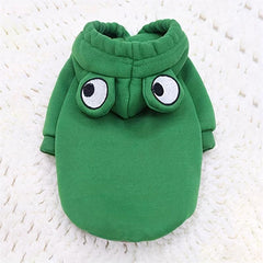 Frog Shaped Pet Clothes Thermal Dog Hoodie Small Medium Dogs Cats
