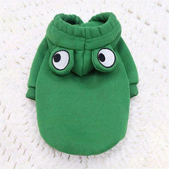 Frog Shaped Pet Clothes Thermal Dog Hoodie Small Medium Dogs Cats