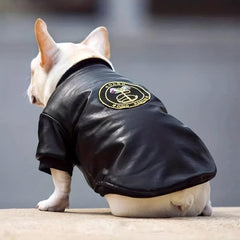 Dog Leather Clothing Pet Warm Clothes Cat Outdoor Apparel Padded Camping Jacket