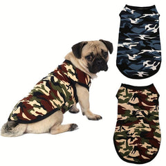 Camouflage Print Dog Vest Stylish Pet Shirt for Small and Medium Dogs