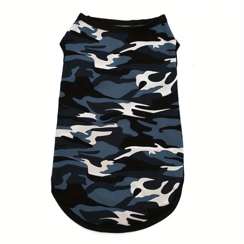 Camouflage Print Dog Vest Stylish Pet Shirt for Small and Medium Dogs