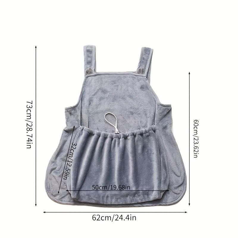 Pet Carrier Apron for Small Pets with Chest Bag and Sleeping Pocket