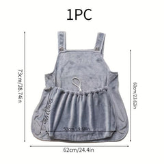 Pet Carrier Apron for Small Pets with Chest Bag and Sleeping Pocket